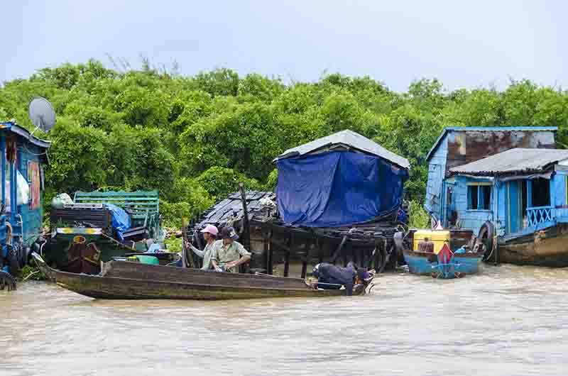 08 - Camboya - lago Tonle Sap y pueblo flotante de Chung Knearn